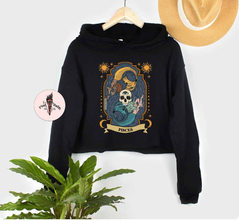 PISCES // CROP HOODIE