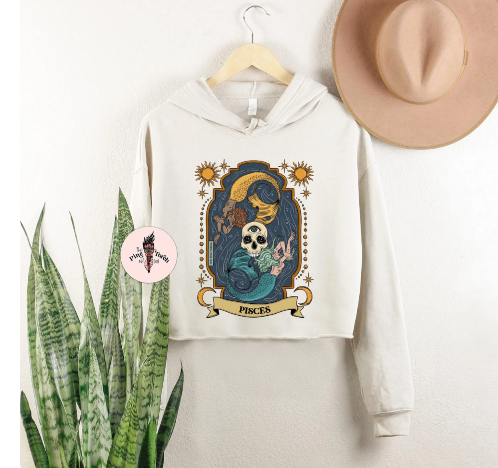 PISCES // CROP HOODIE