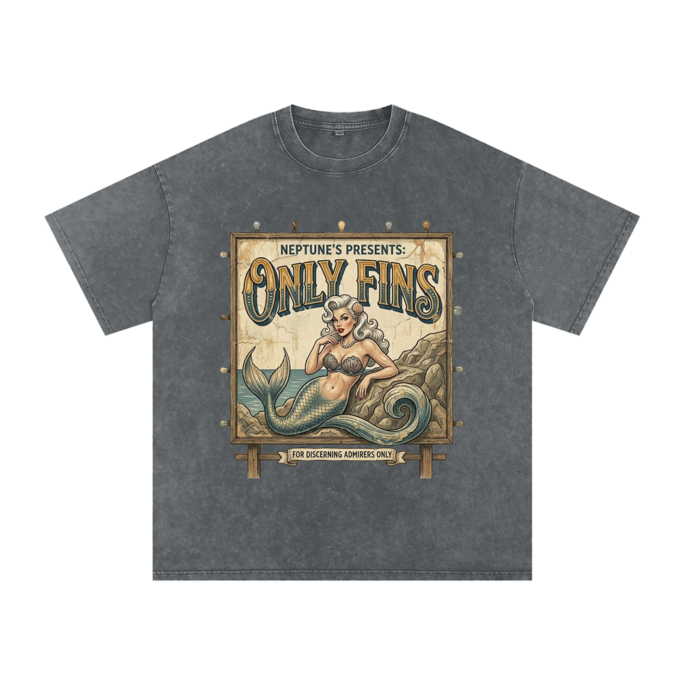 Only Fins // Snow Washed Oversized Cotton T-Shirt