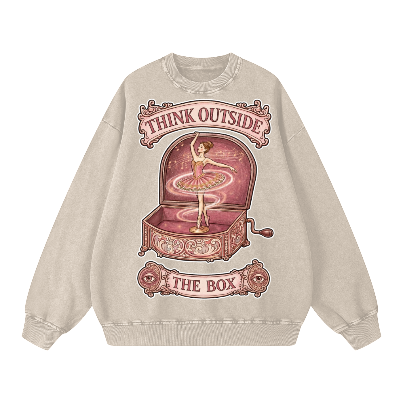 Think Outside the Box // Snow Washed Oversized Sweatshirt
