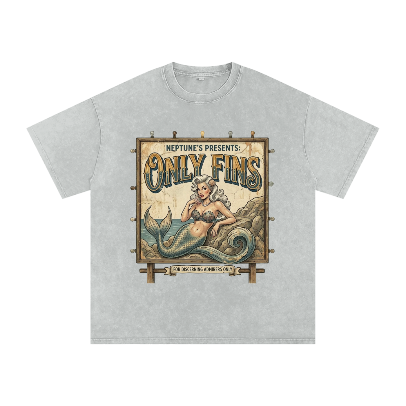 Only Fins // Snow Washed Oversized Cotton T-Shirt