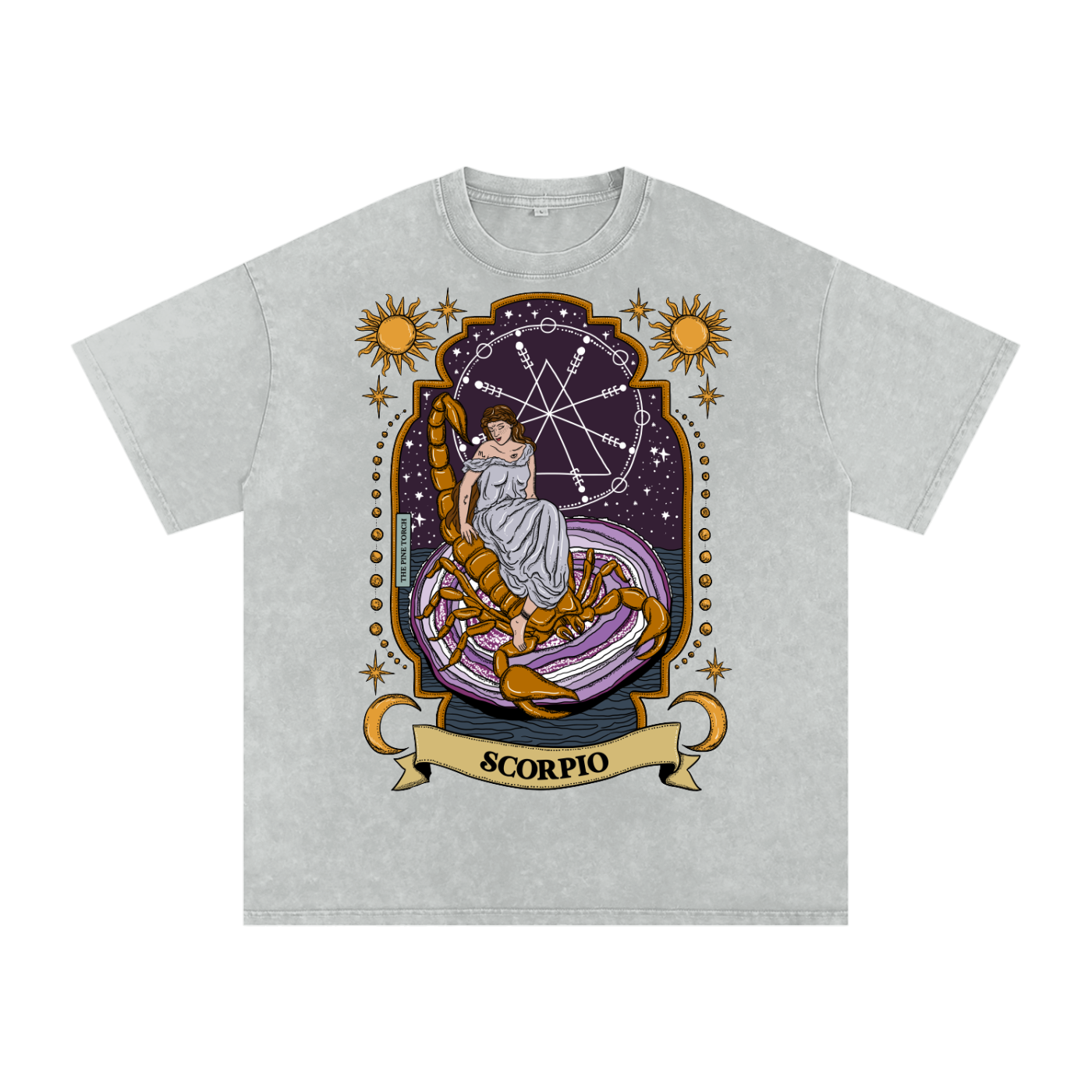 Scorpio // Snow Washed Oversized Cotton T-Shirt