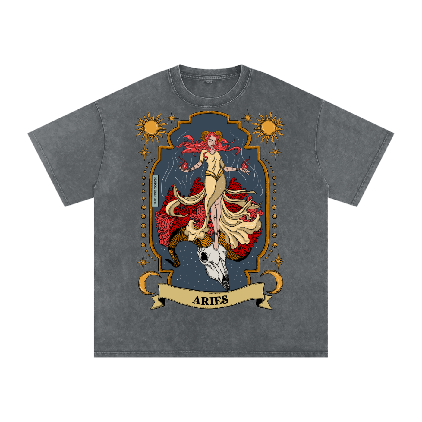 Aries // Snow Washed Oversized Cotton T-Shirt