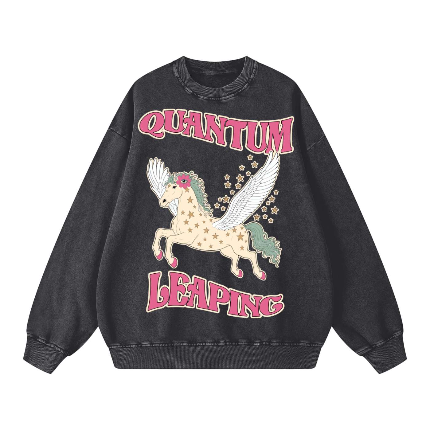 Quantum Leaping // Snow Washed Oversized Sweatshirt