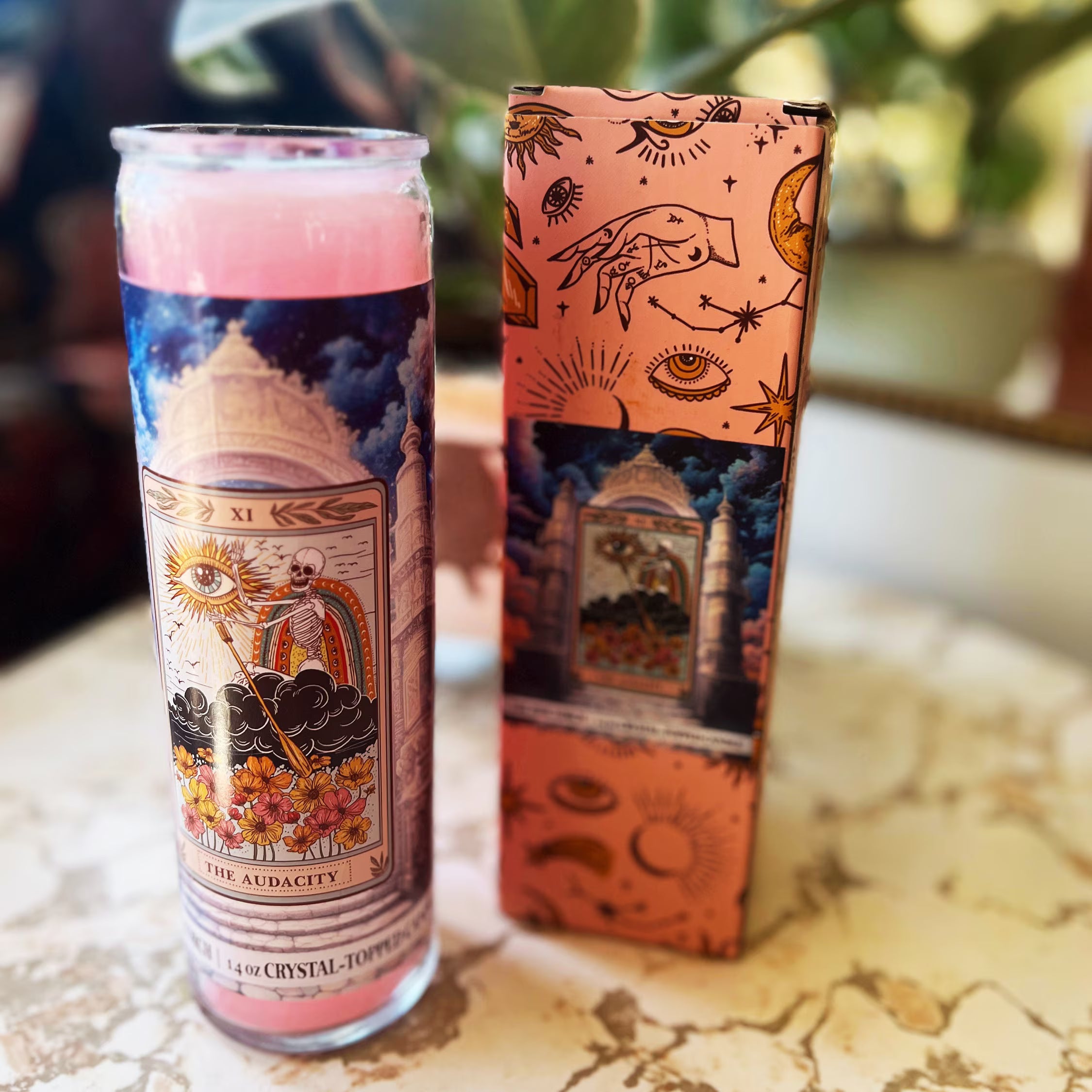 THE AUDACITY // CRYSTAL TOPPED ALTAR CANDLE