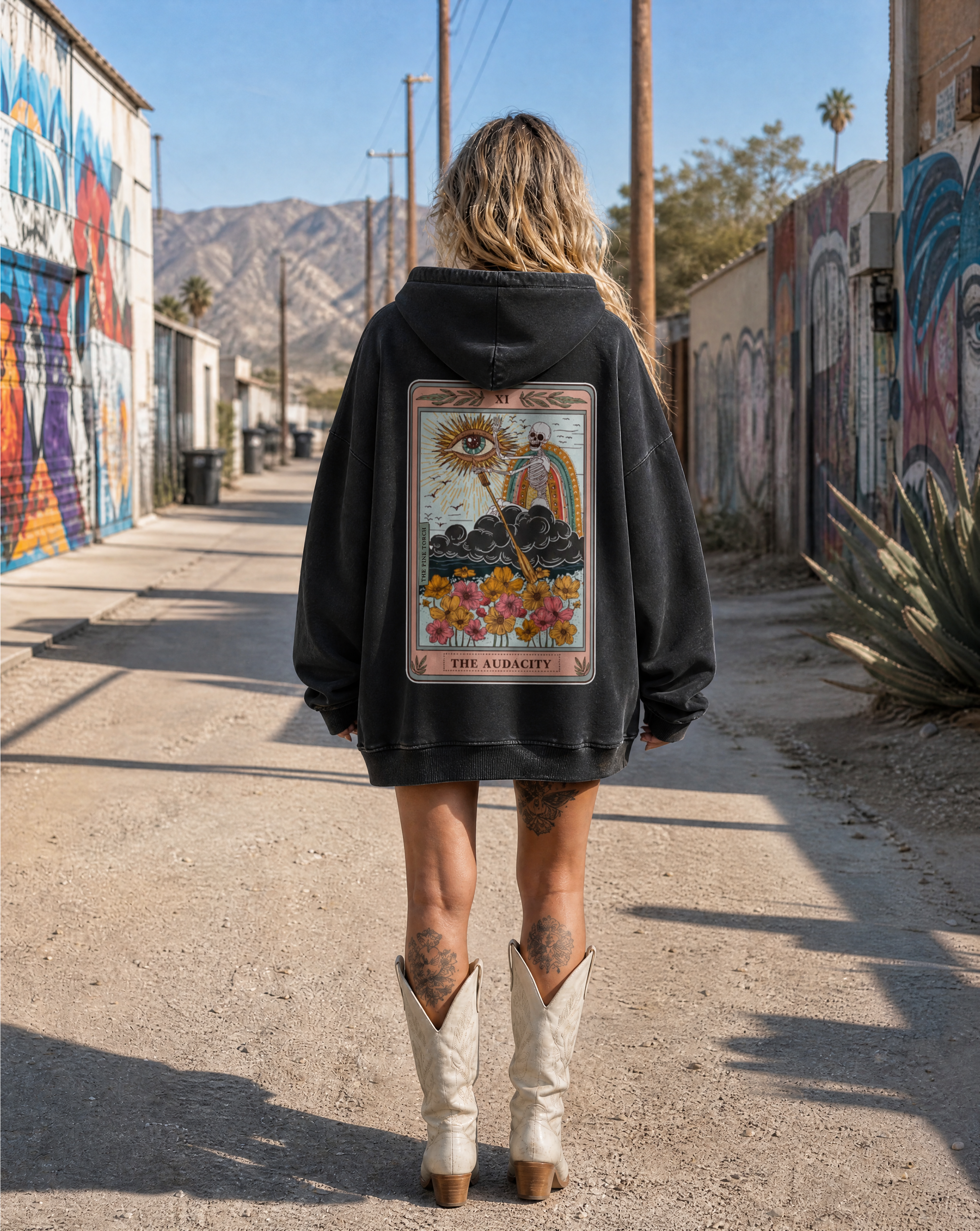 The Audacity // Heavyweight Sunfade Oversized Hoodie