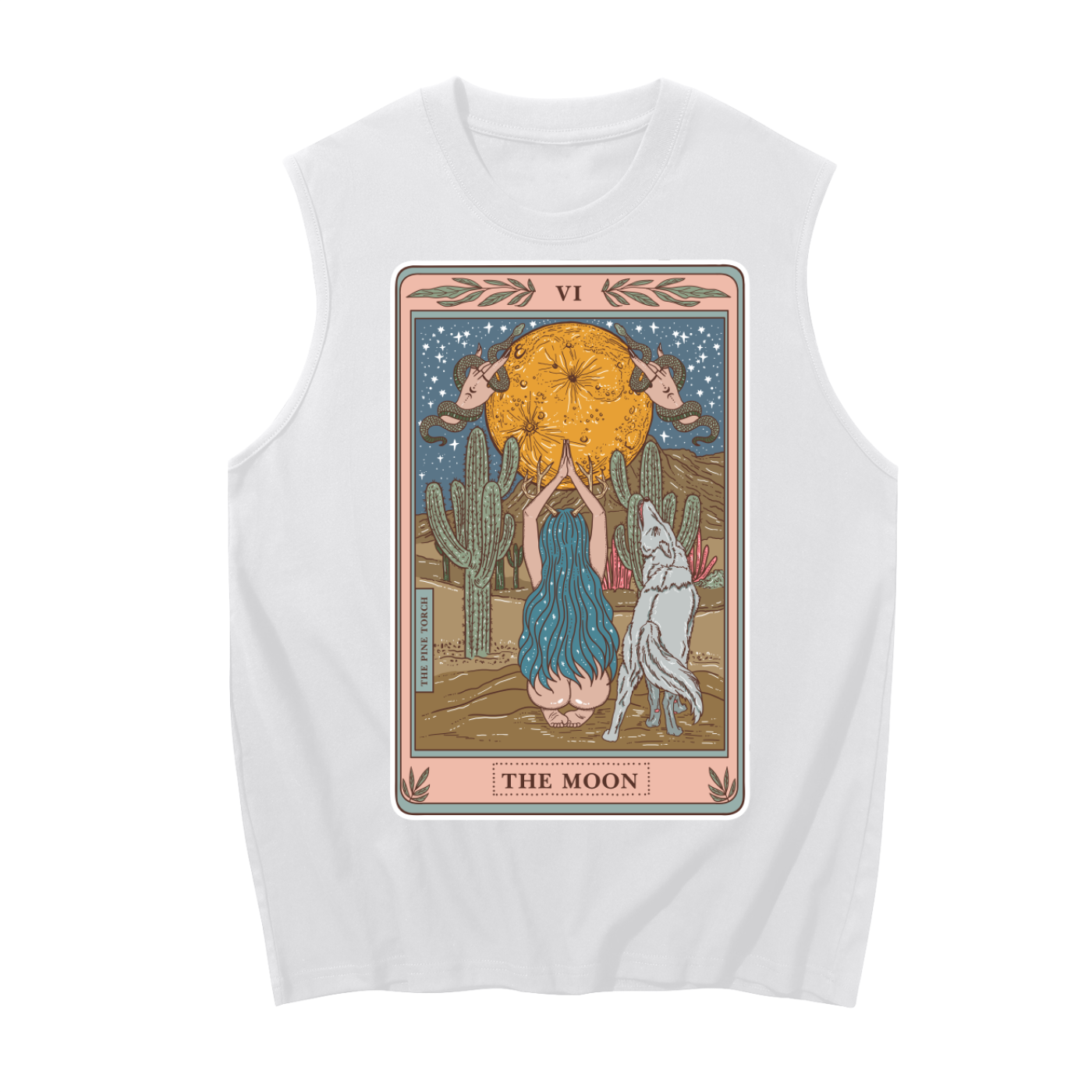The Moon // Unisex Boxy Cotton Tank