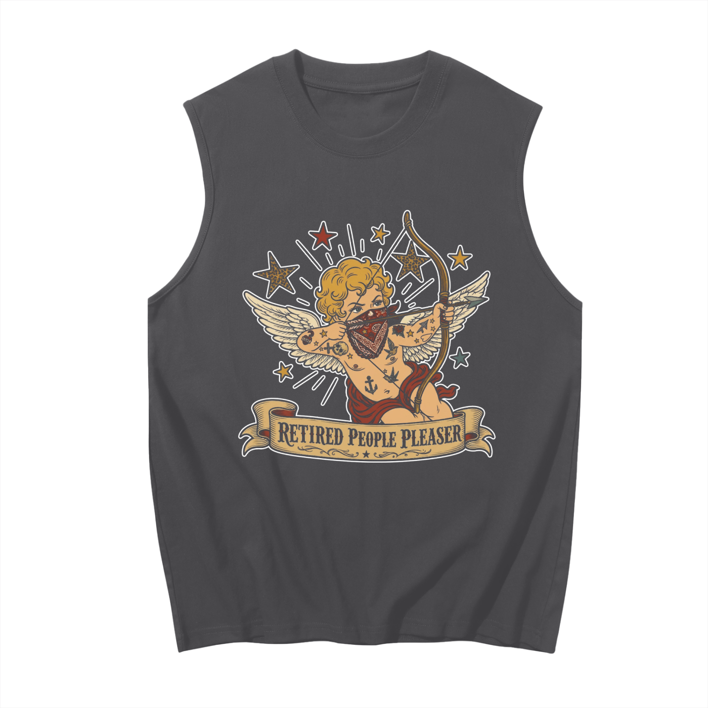 Retired People Pleaser // Unisex Boxy Tank