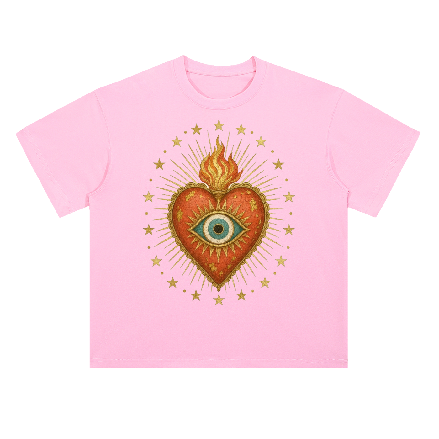 Sacred Heart Milagro // Heavyweight Drop Shoulder Cotton T-Shirt