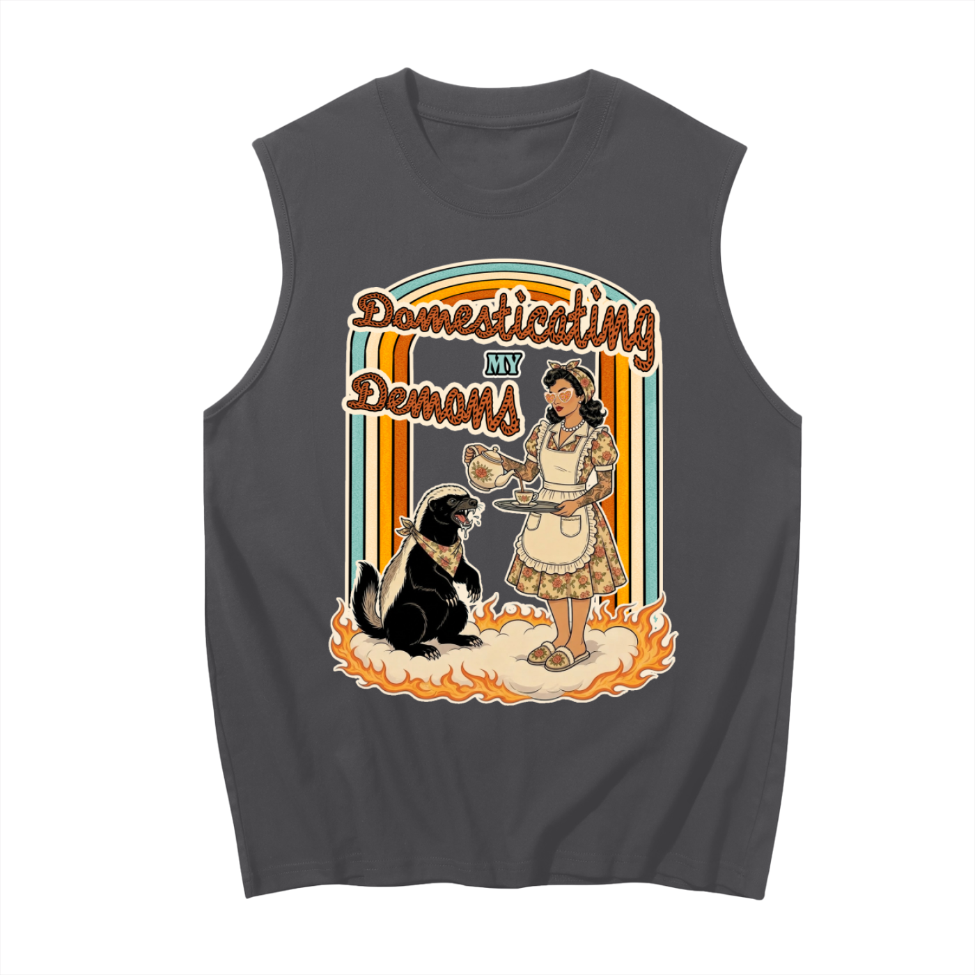 Domesticating my Demons // Unisex Boxy Tank
