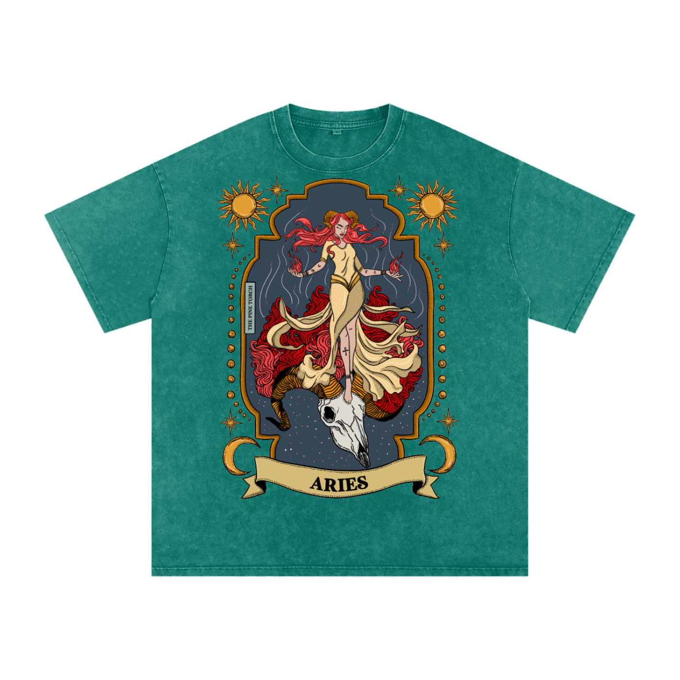 Aries // Snow Washed Oversized Cotton T-Shirt