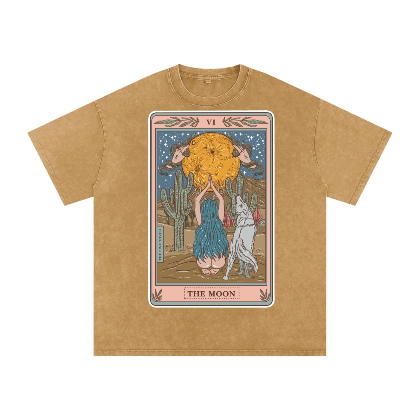 The Moon // Snow Washed Oversized Cotton T-Shirt