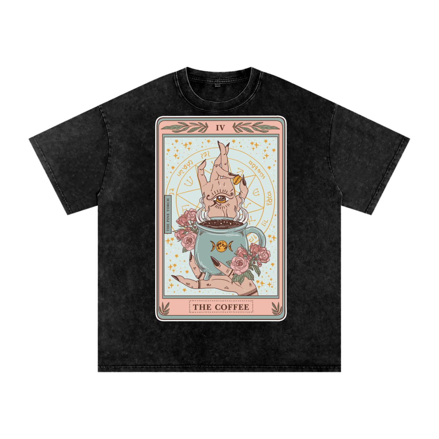 The Coffee // Snow Washed Oversized Cotton T-Shirt
