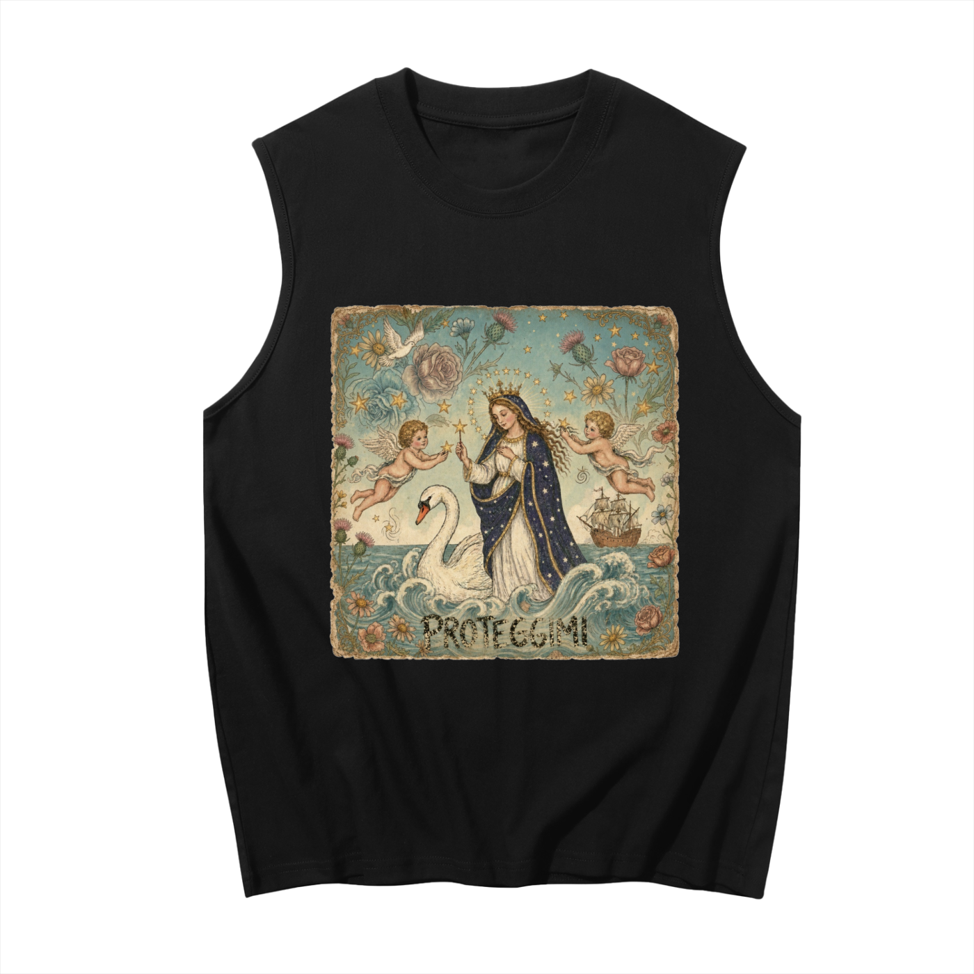 Proteggimi // Unisex Boxy Cotton Tank