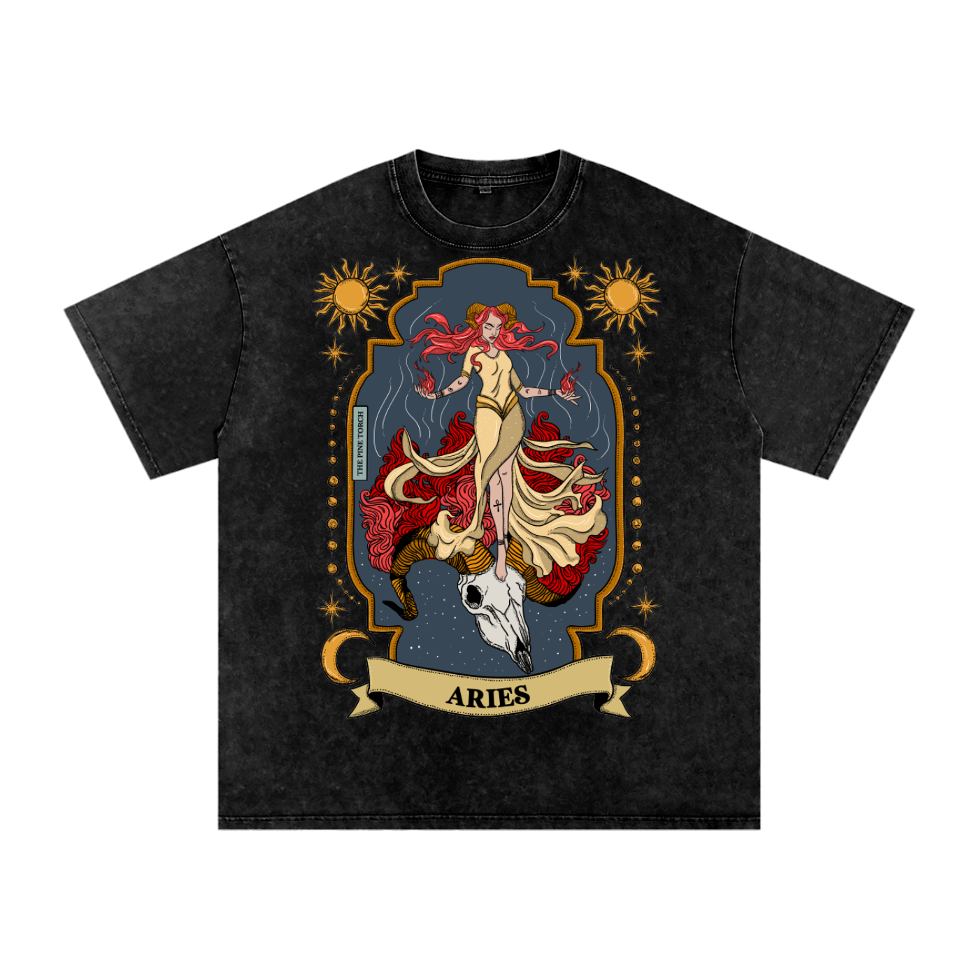 Aries // Snow Washed Oversized Cotton T-Shirt