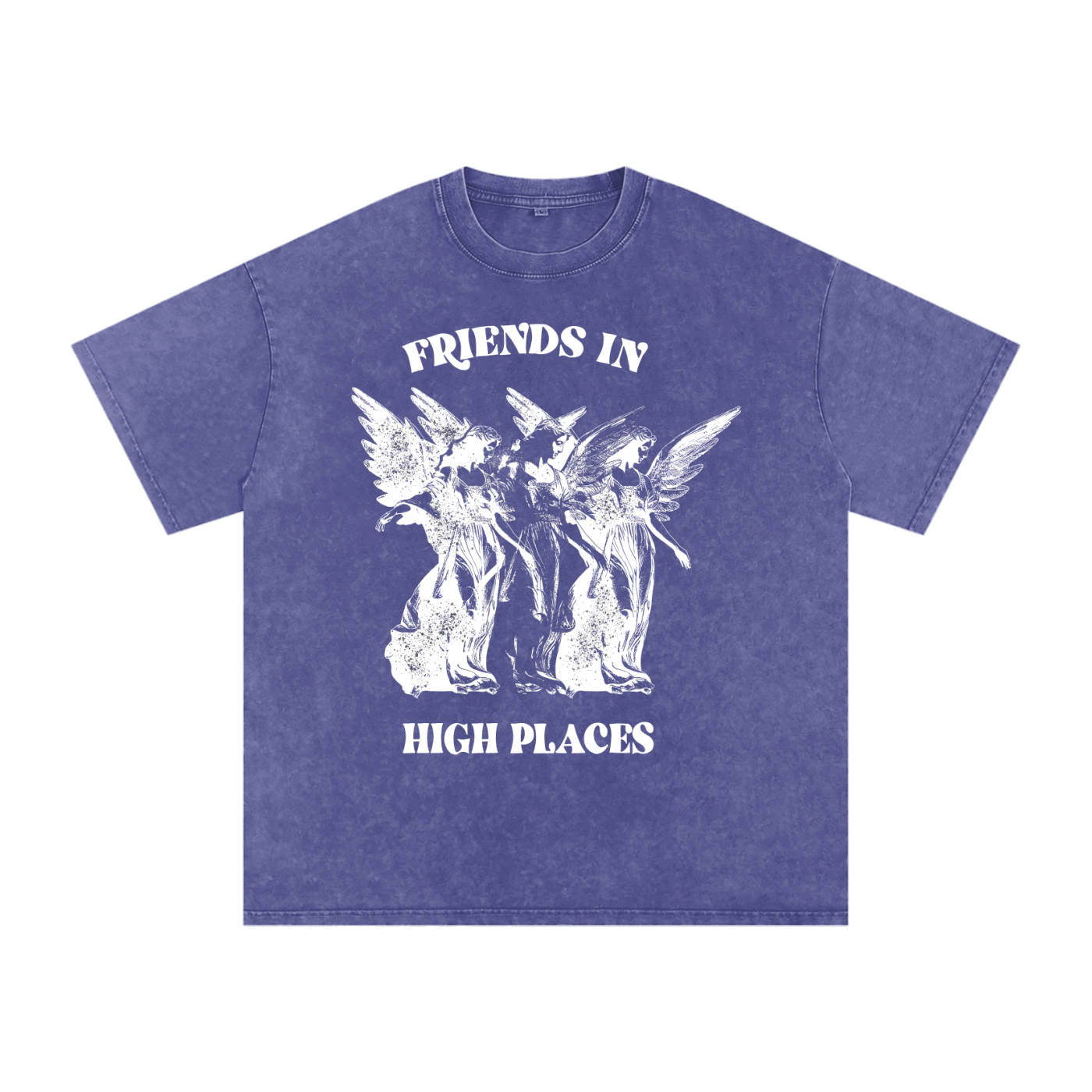 Friends in High Places // Snow Washed Oversized Cotton T-Shirt