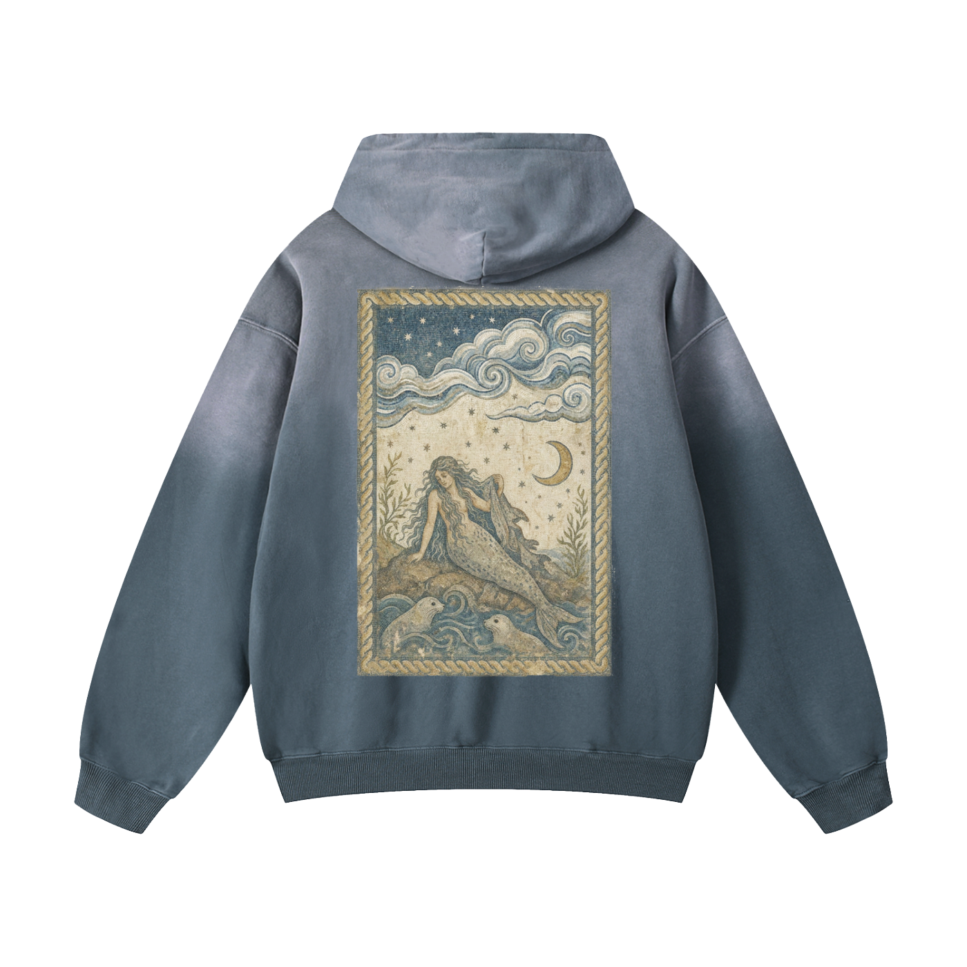 Selkie Moon // Heavyweight Sunfade Oversized Hoodie