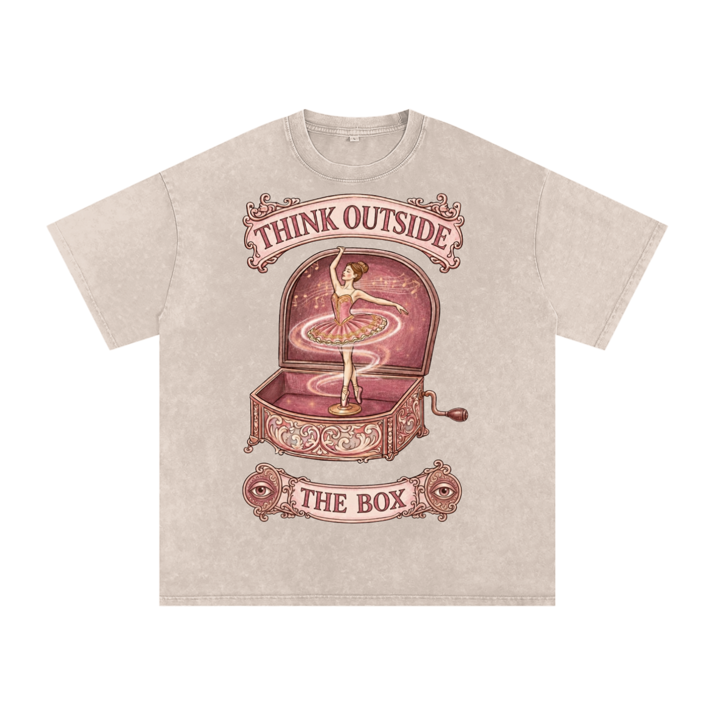Snow Washed Oversized Cotton T-Shirt