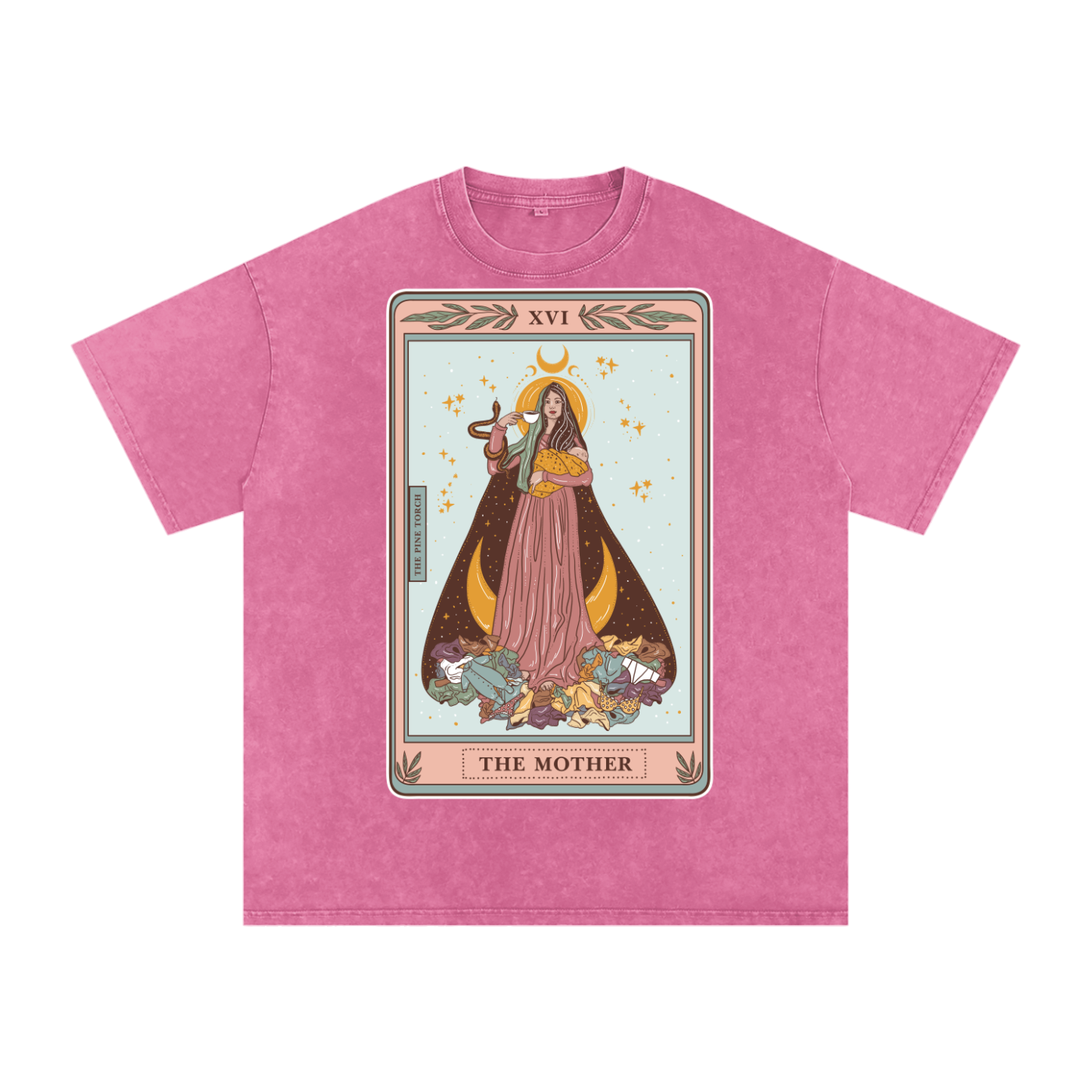 The Mother // Snow Washed Oversized Cotton T-Shirt