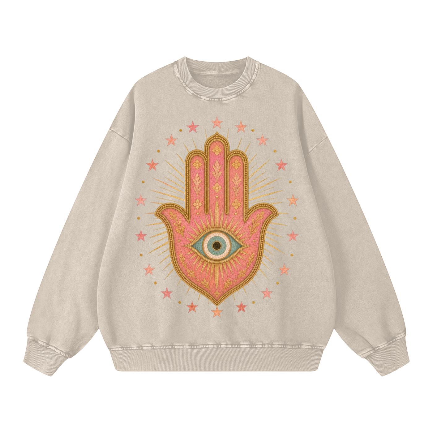 Hamsa Milagro // Snow Washed Oversized Sweatshirt
