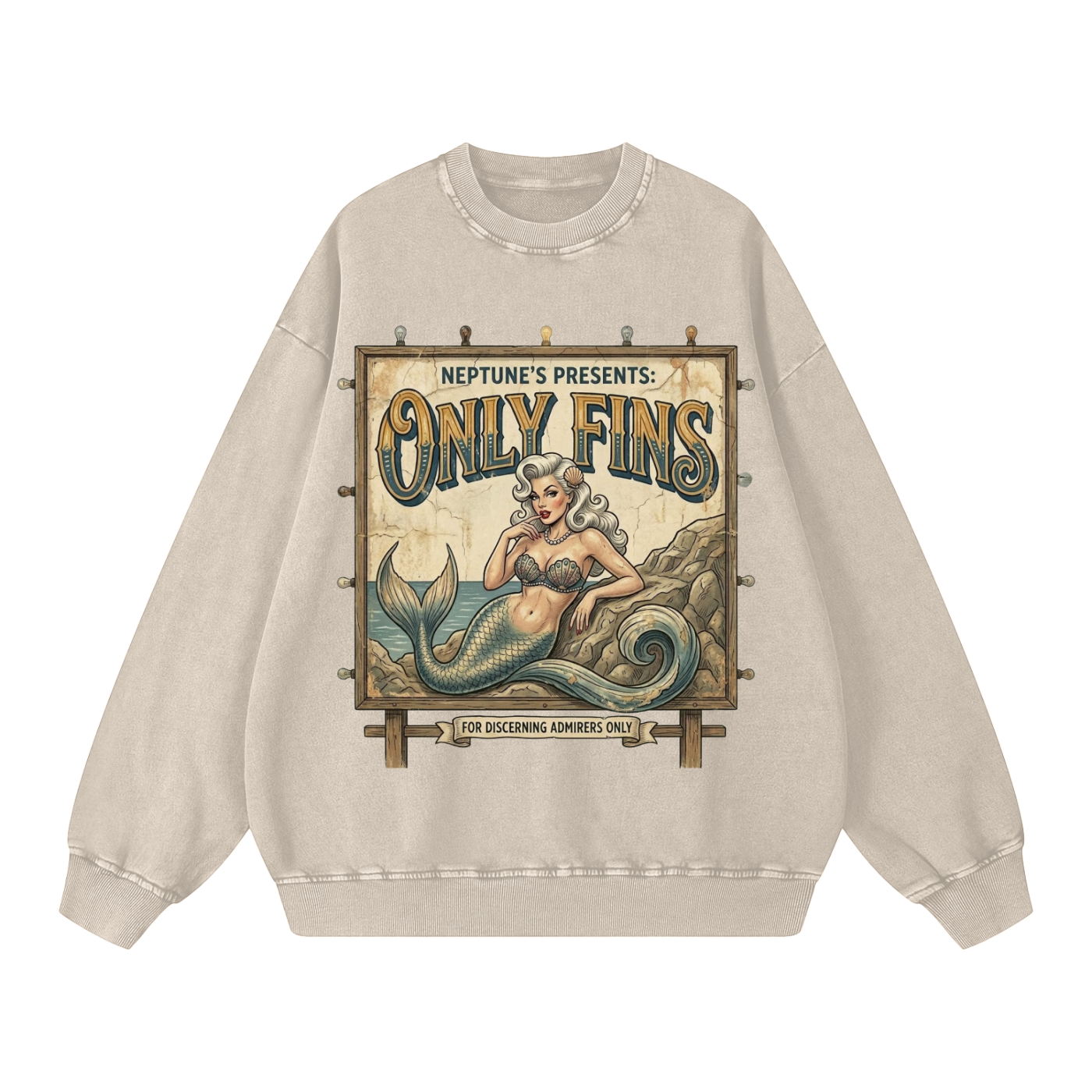 Only Fins // Snow Washed Oversized Sweatshirt