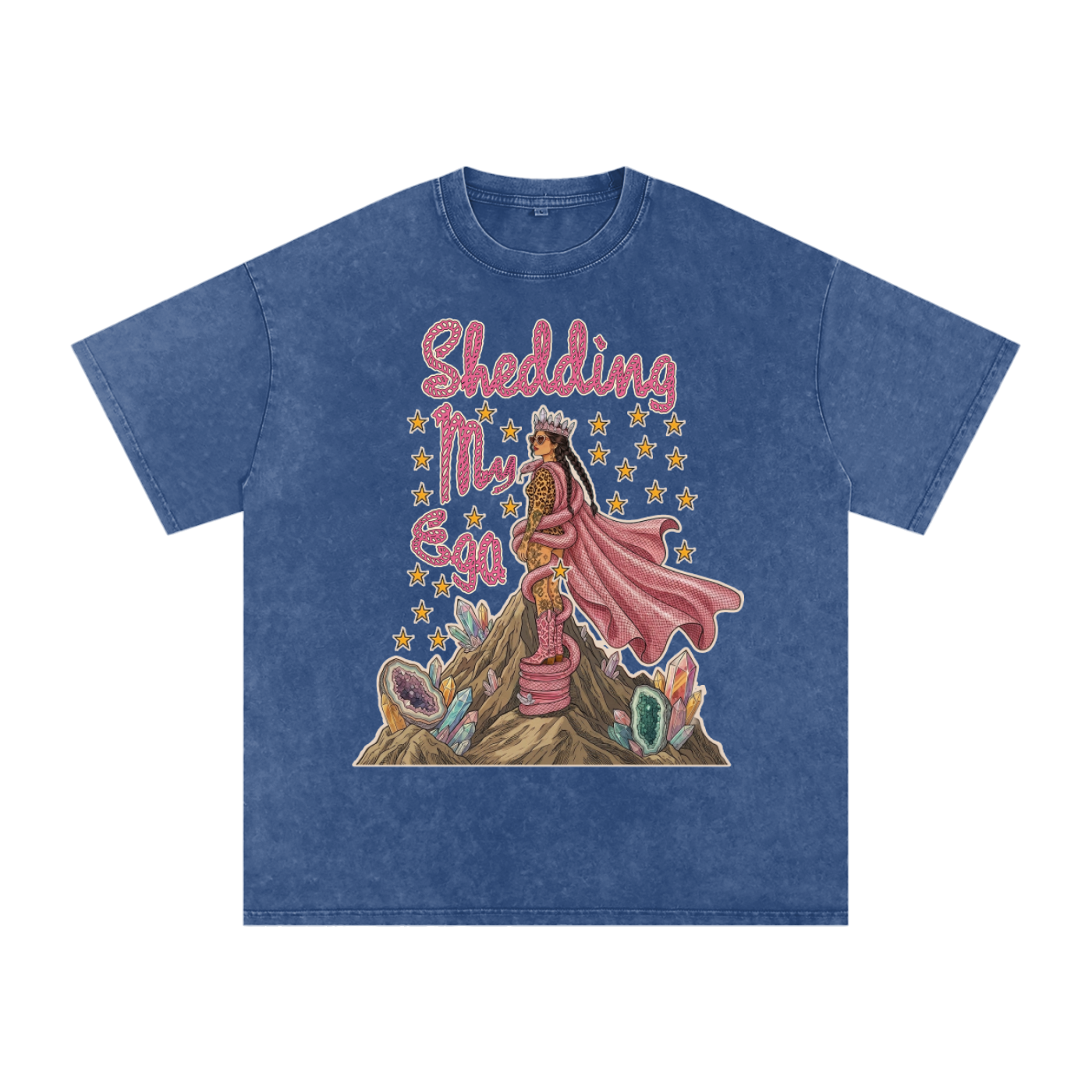Shedding My Ego // Snow Washed Oversized Cotton T-Shirt