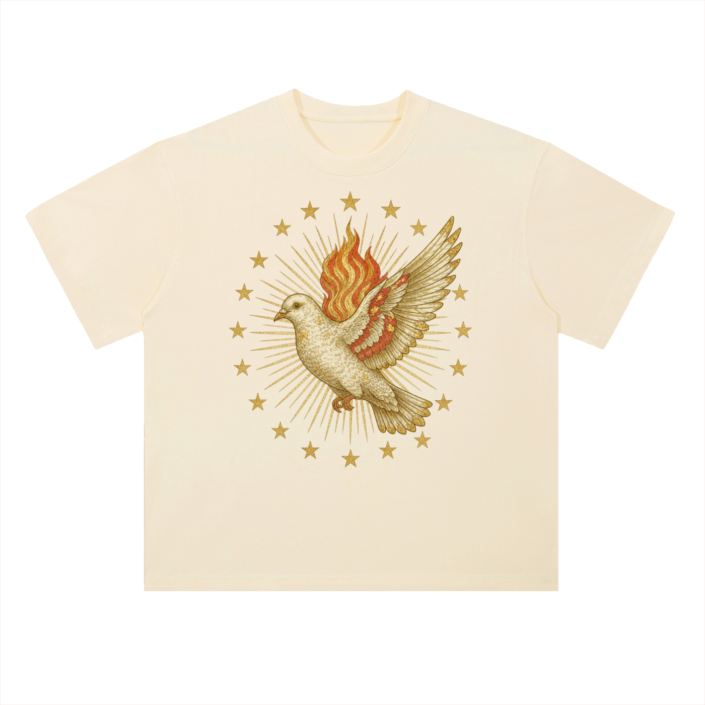 Holy Dove Milagro // Heavyweight Drop Shoulder Cotton T-Shirt