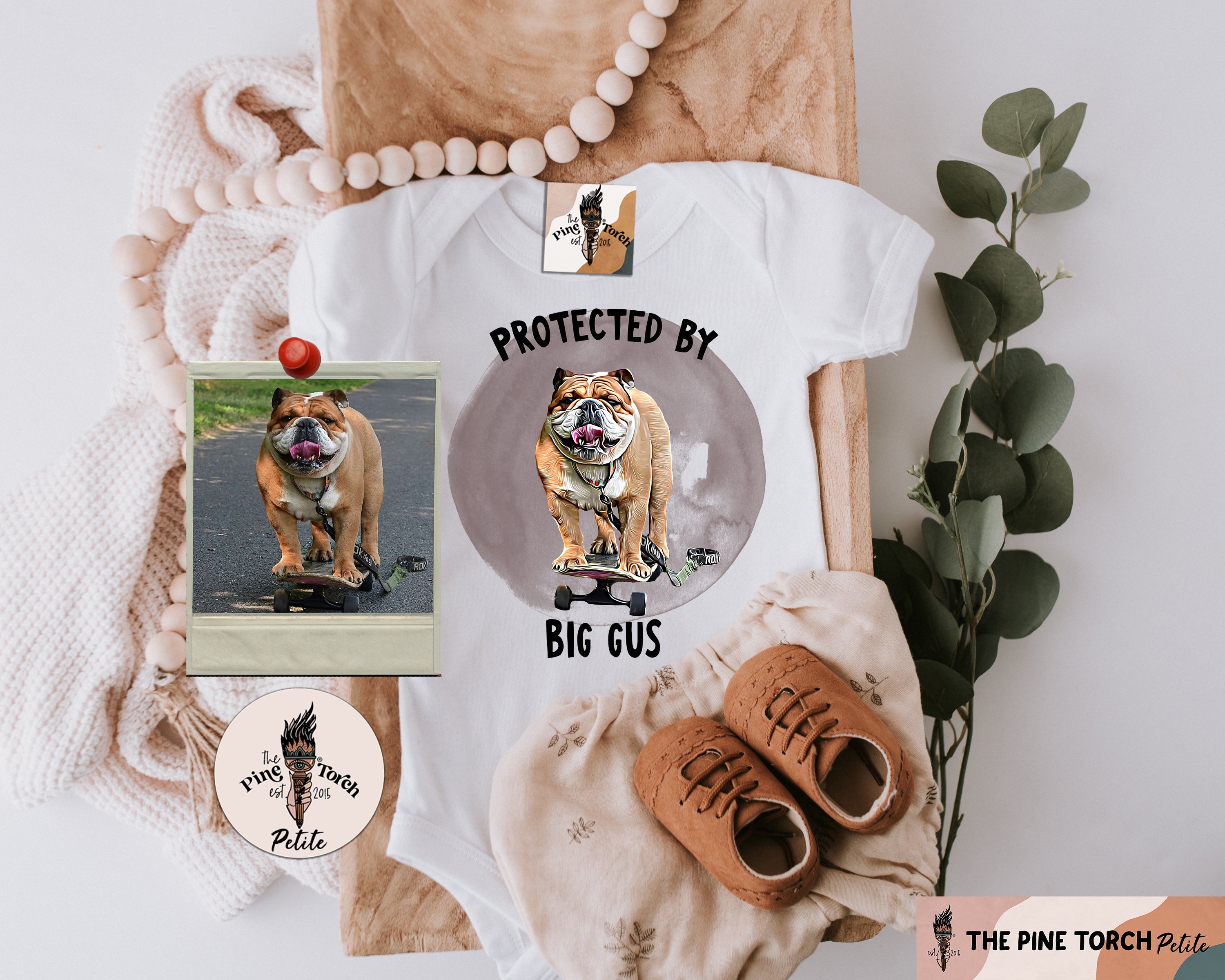 « CUSTOM DOG - PROTECTED BY » BODYSUIT