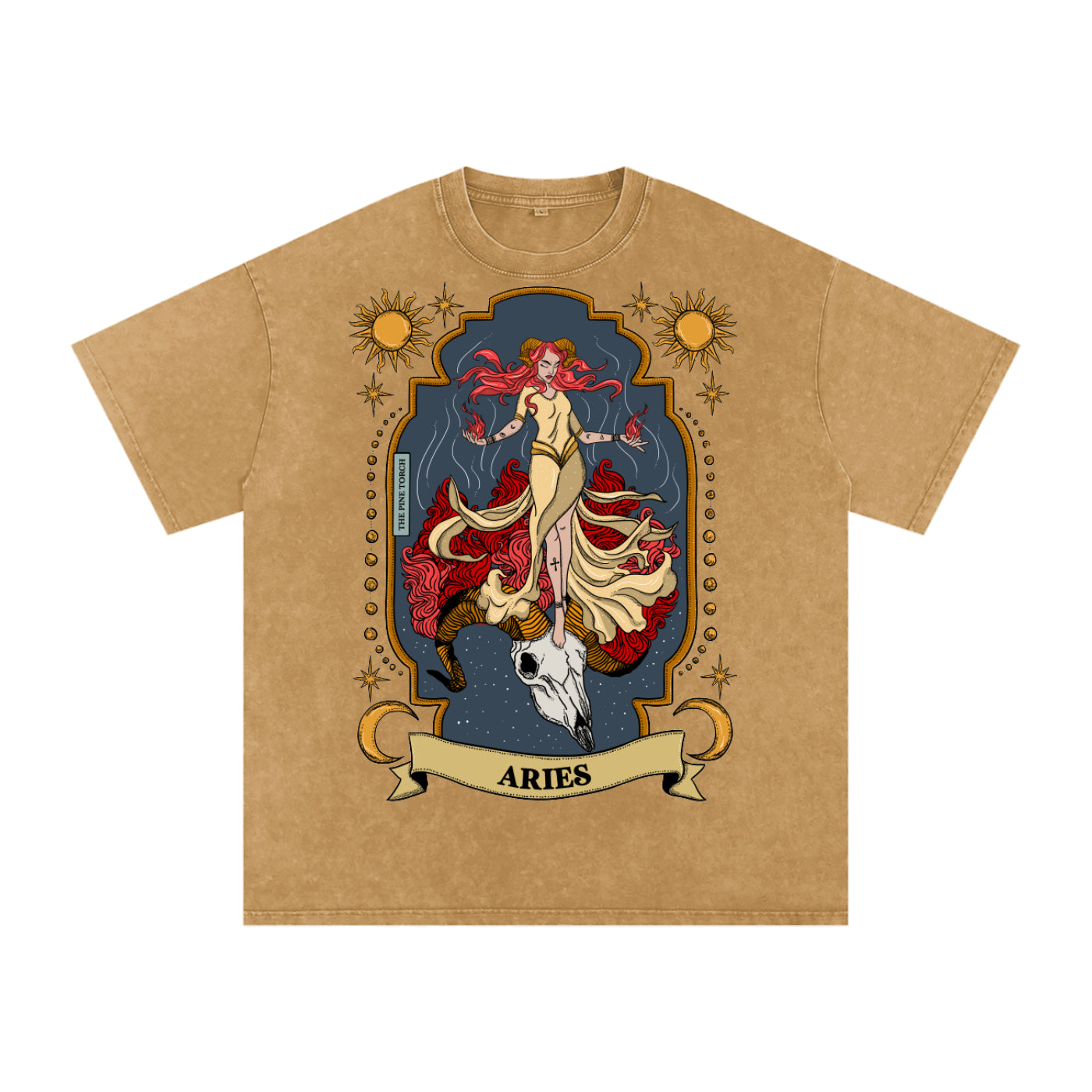 Aries // Snow Washed Oversized Cotton T-Shirt