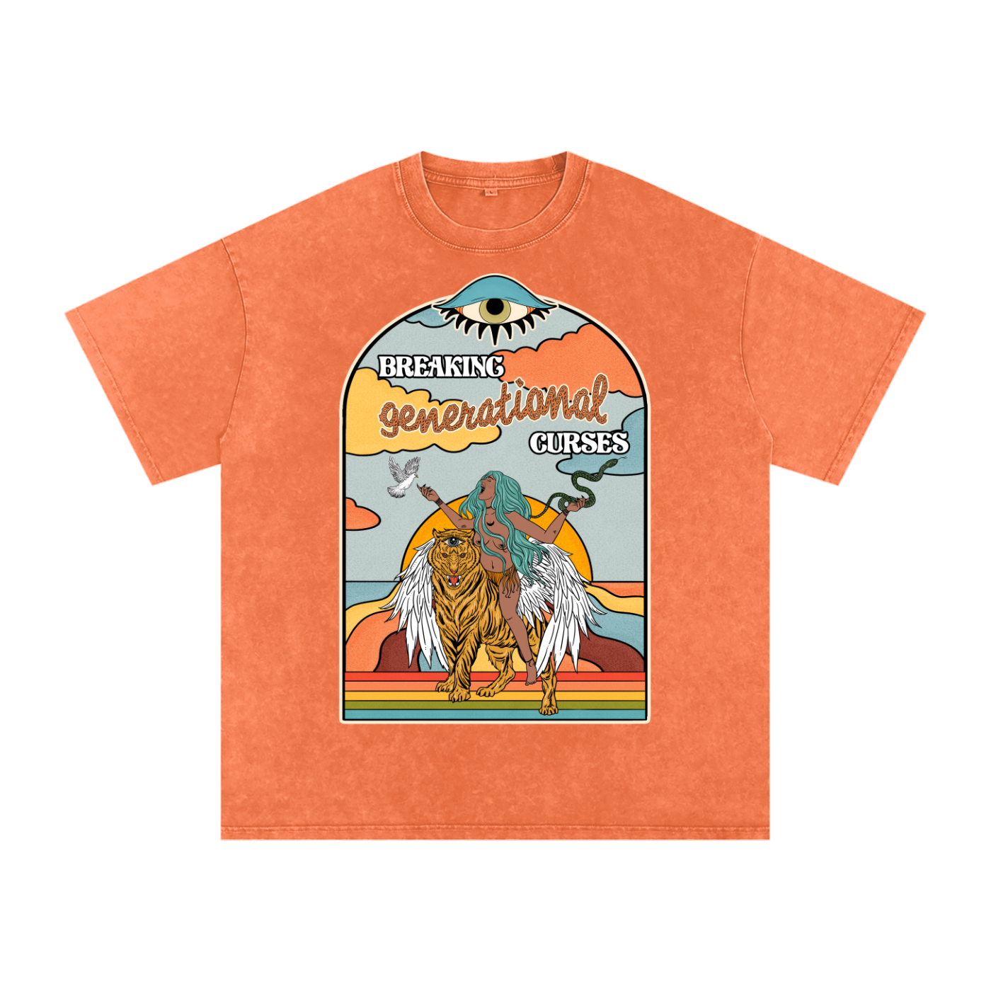 Breaking Generational Curses // Snow Washed Oversized Cotton T-Shirt