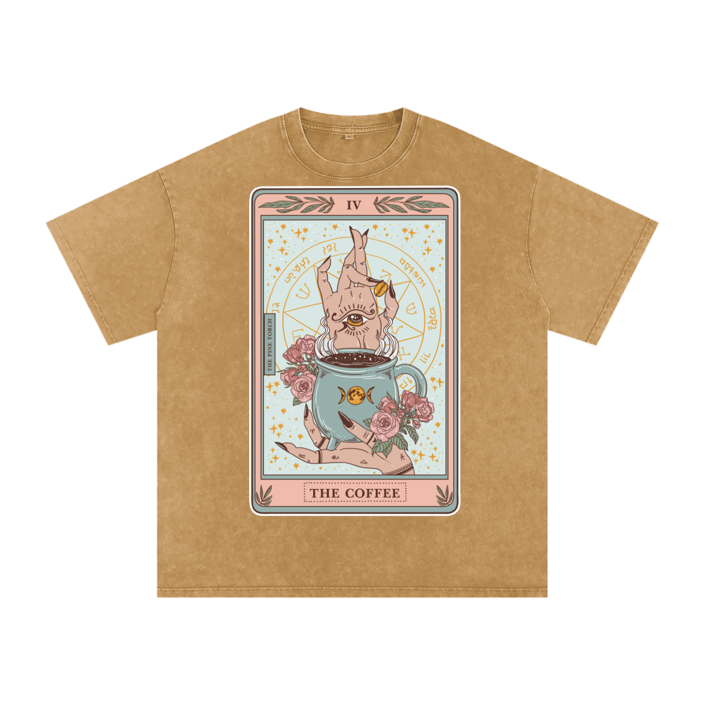 The Coffee // Snow Washed Oversized Cotton T-Shirt