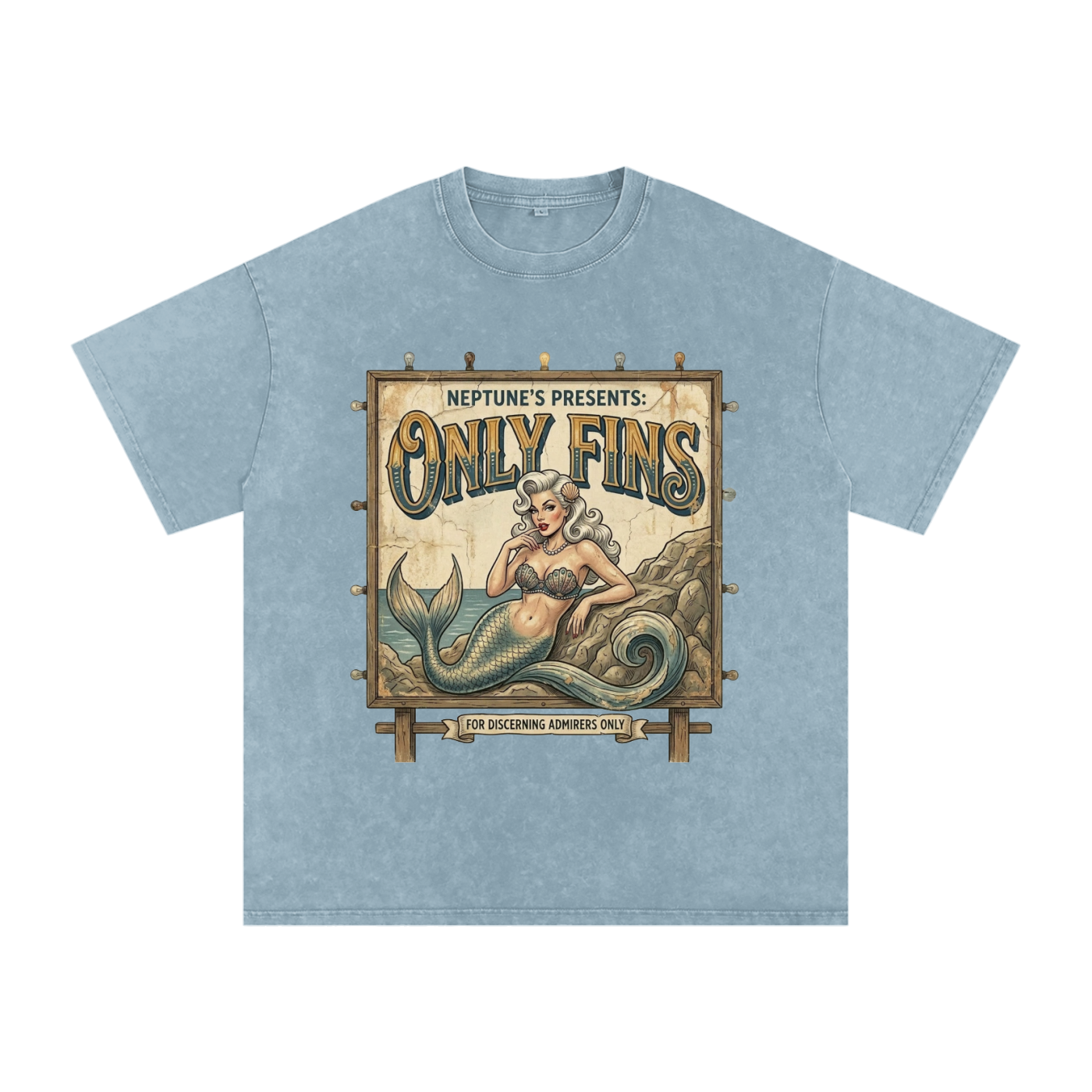 Only Fins // Snow Washed Oversized Cotton T-Shirt