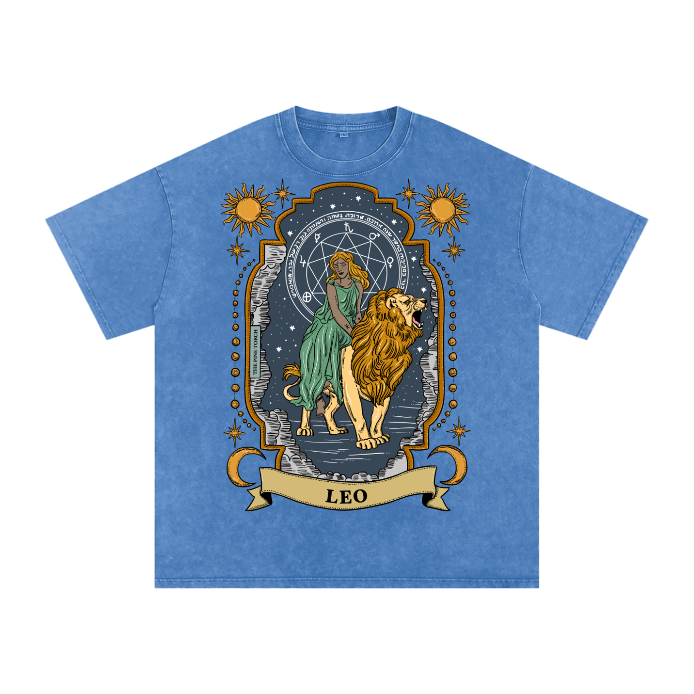 Leo // Snow Washed Oversized Cotton T-Shirt