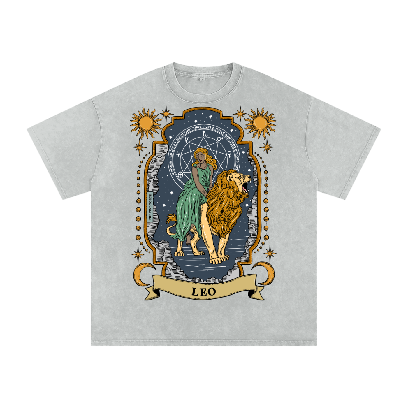 Leo // Snow Washed Oversized Cotton T-Shirt