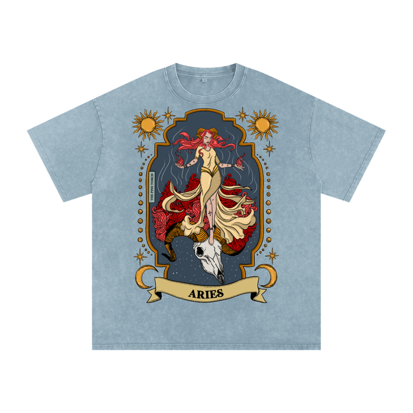 Aries // Snow Washed Oversized Cotton T-Shirt