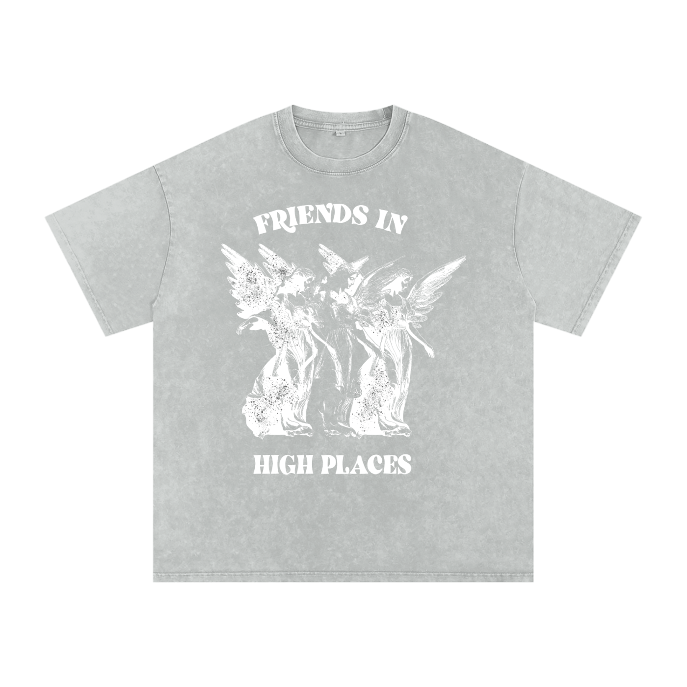 Friends in High Places // Snow Washed Oversized Cotton T-Shirt