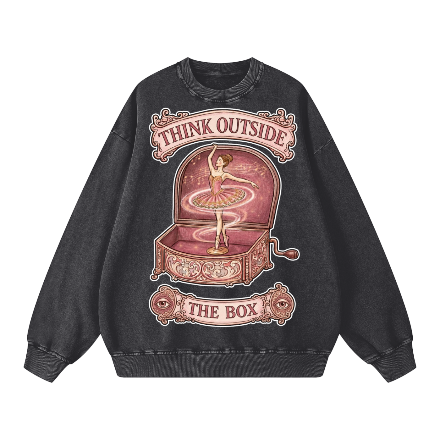 Think Outside the Box // Snow Washed Oversized Sweatshirt