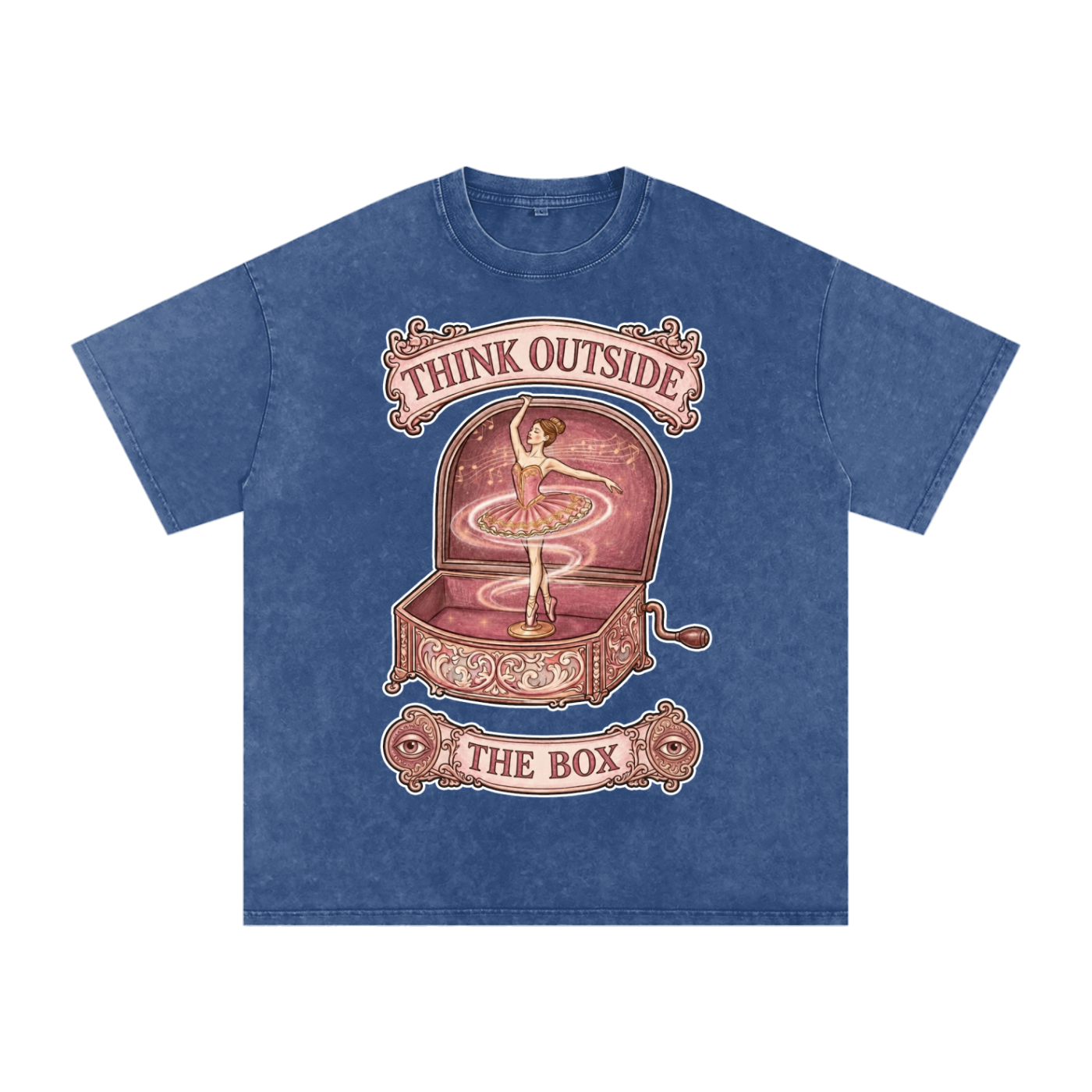 Think Outside the Box // Snow Washed Oversized Cotton T-Shirt