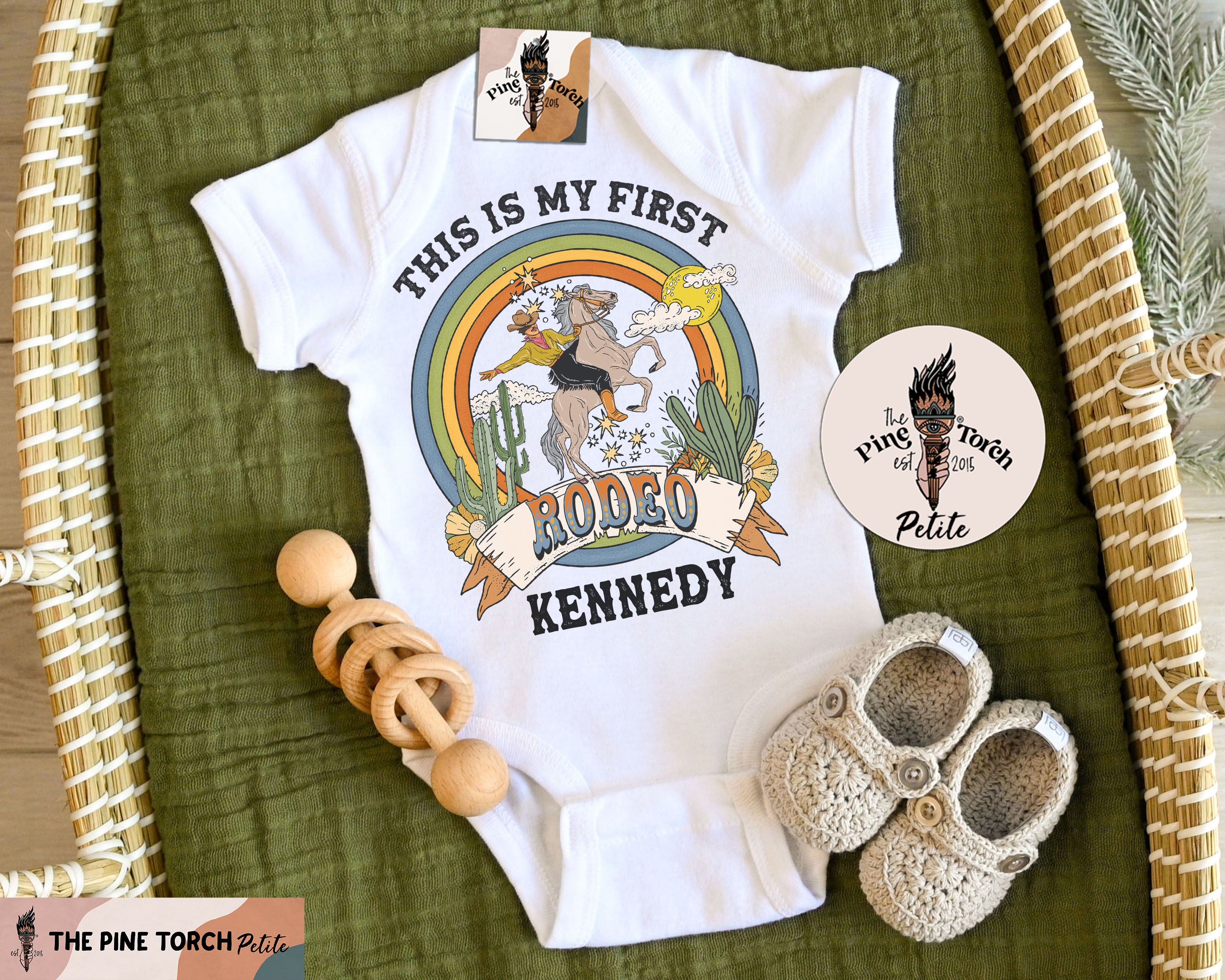 « PERSONALIZED FIRST RODEO » BODYSUIT