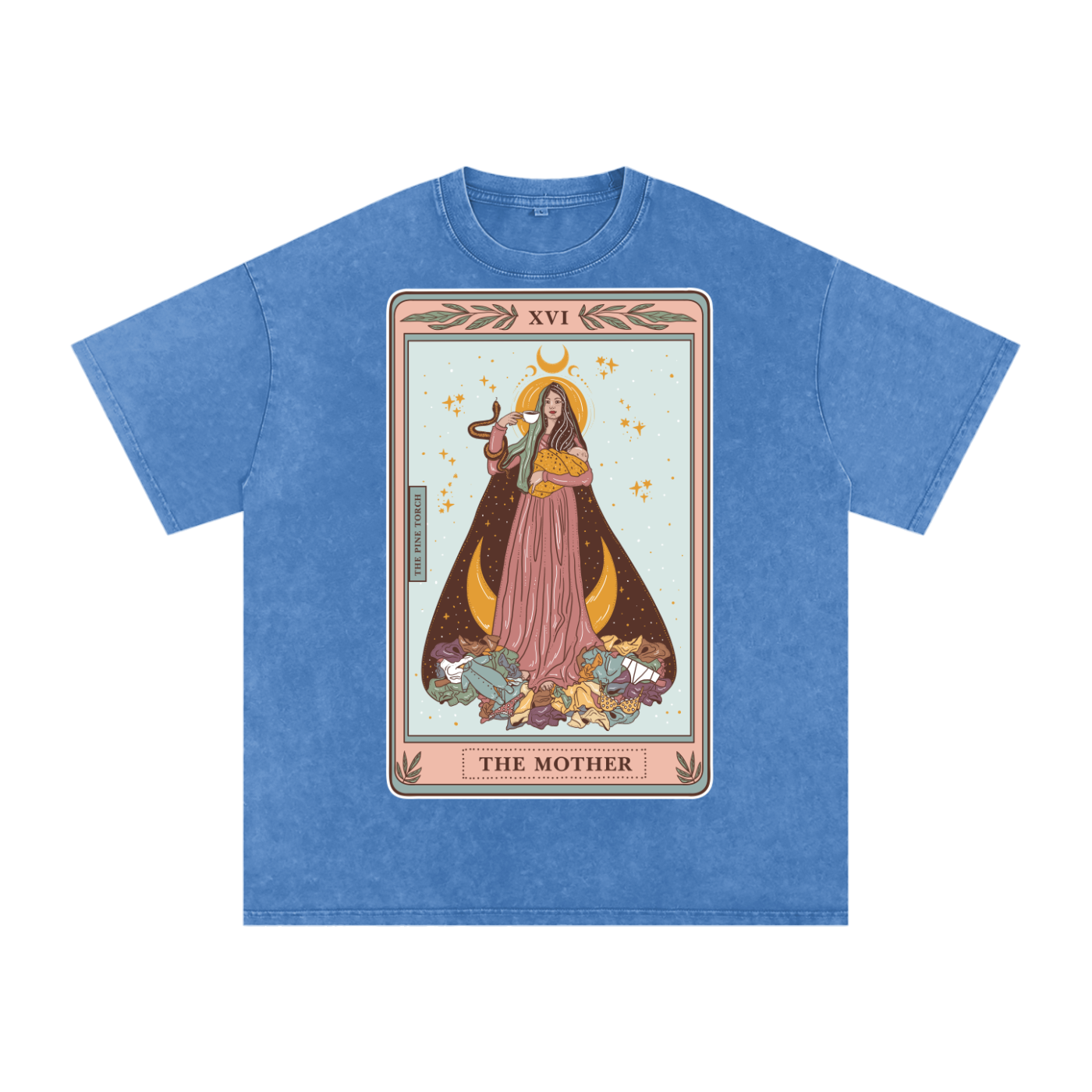 The Mother // Snow Washed Oversized Cotton T-Shirt