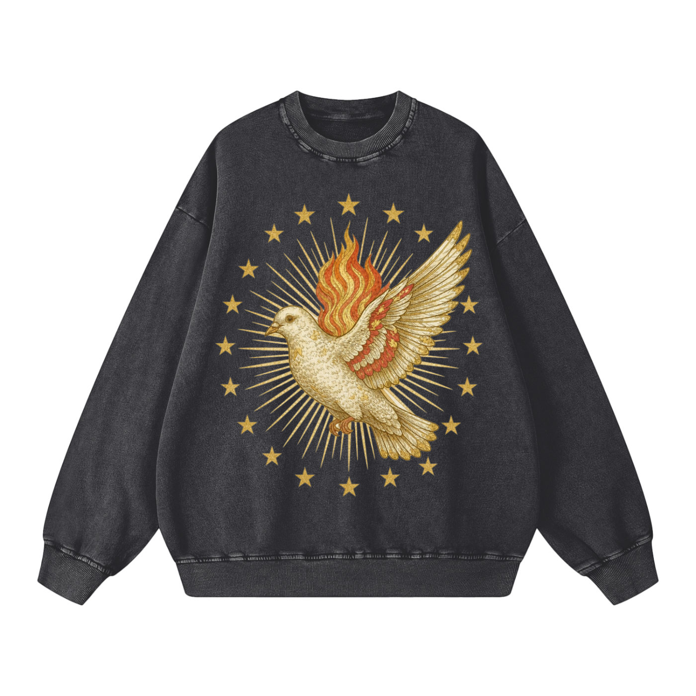 Holy Dove MIlagro // Snow Washed Oversized Sweatshirt