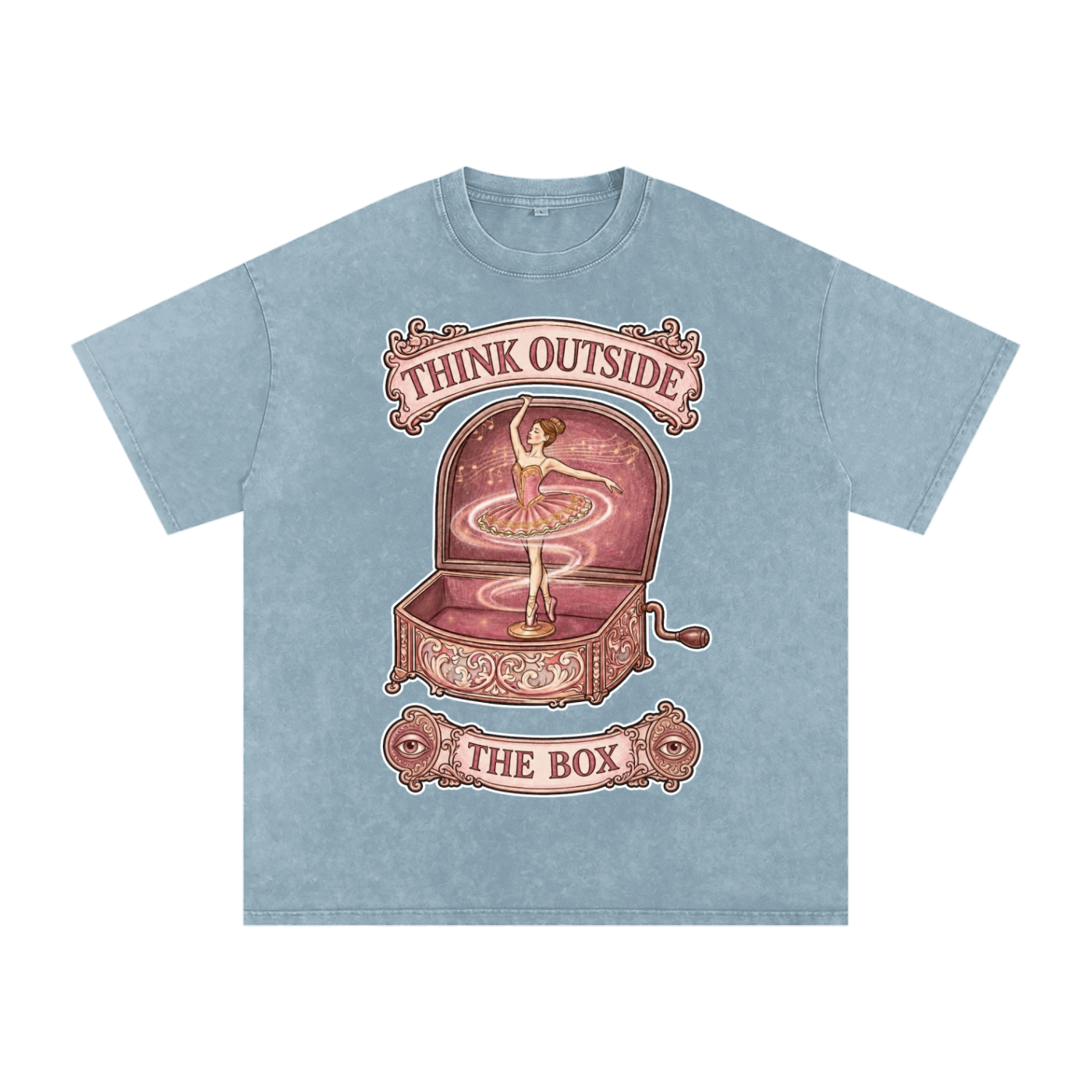 Think Outside the Box // Snow Washed Oversized Cotton T-Shirt