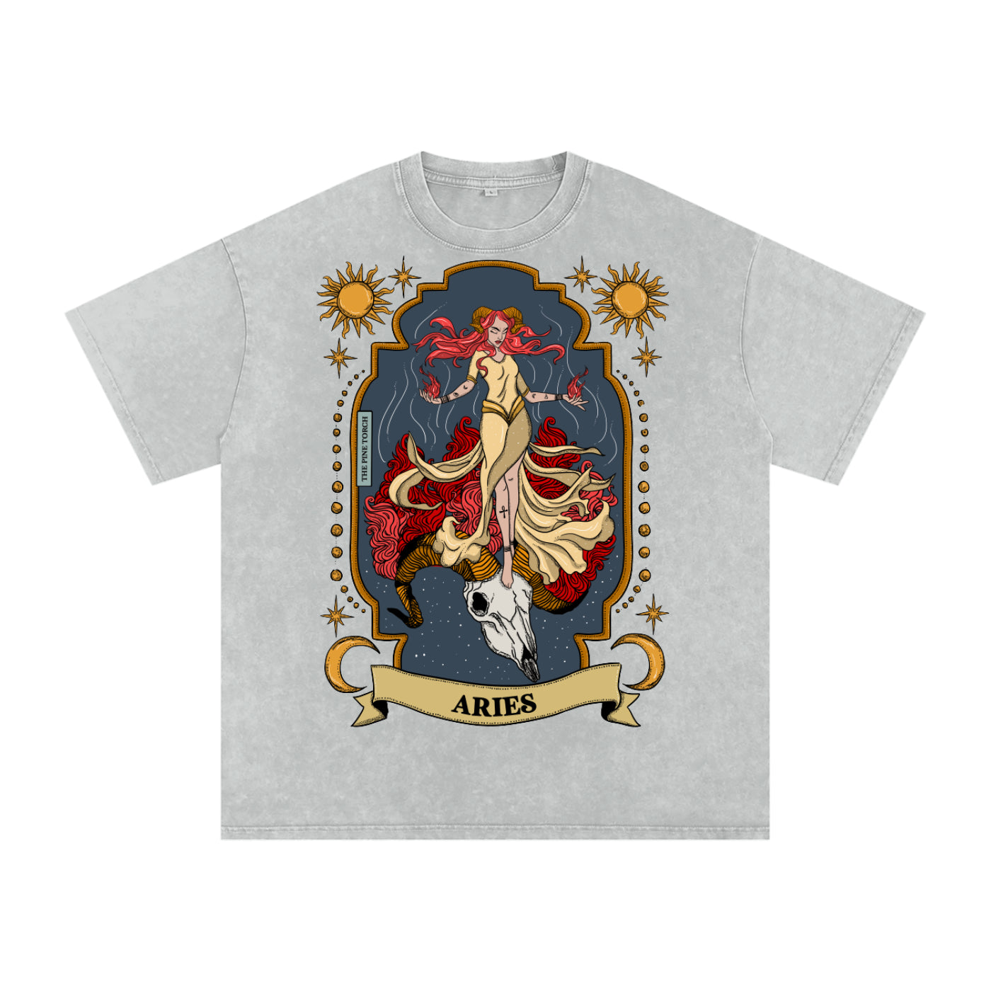Aries // Snow Washed Oversized Cotton T-Shirt