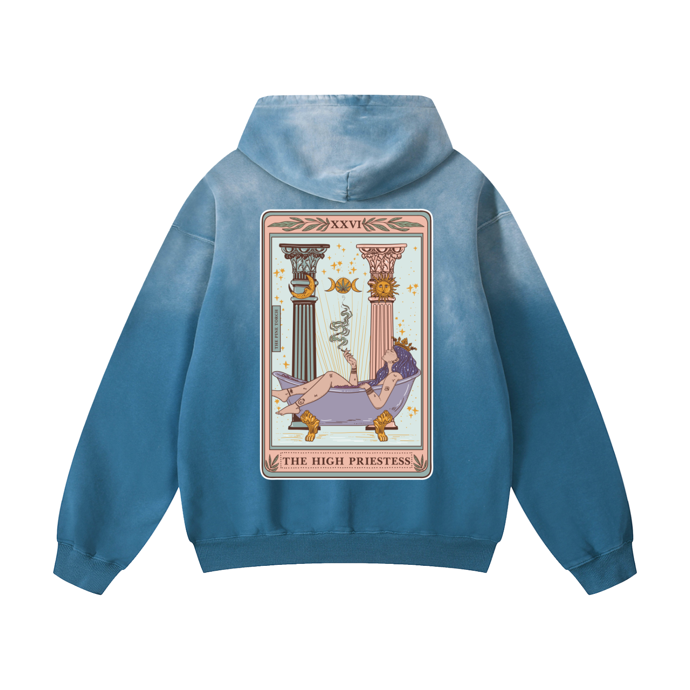 The High Priestess // Heavyweight Sunfade Oversized Hoodie