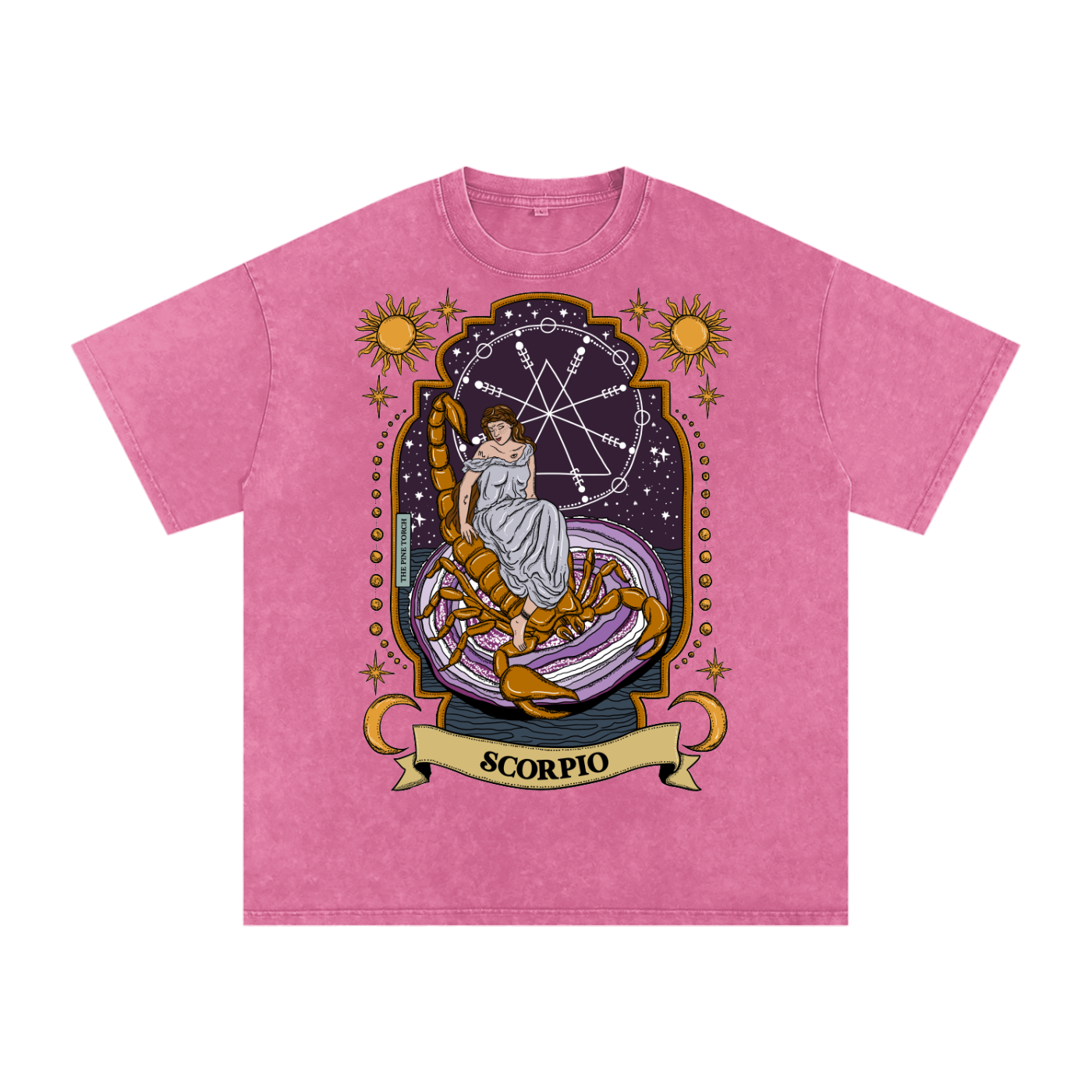 Scorpio // Snow Washed Oversized Cotton T-Shirt