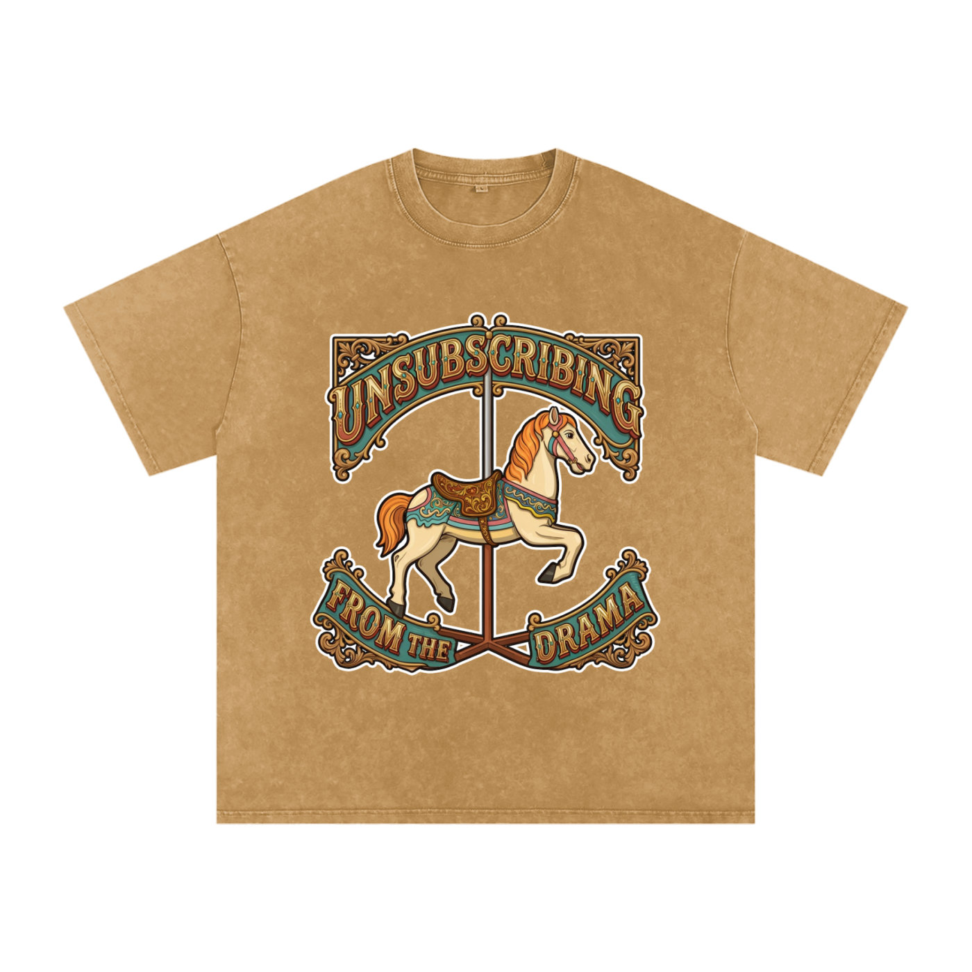 Snow Washed Oversized Cotton T-Shirt