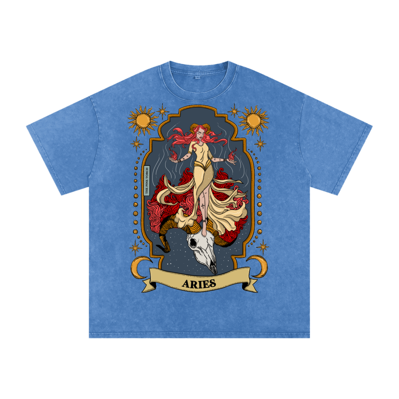 Aries // Snow Washed Oversized Cotton T-Shirt