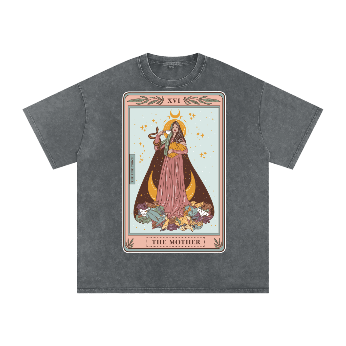 The Mother // Snow Washed Oversized Cotton T-Shirt