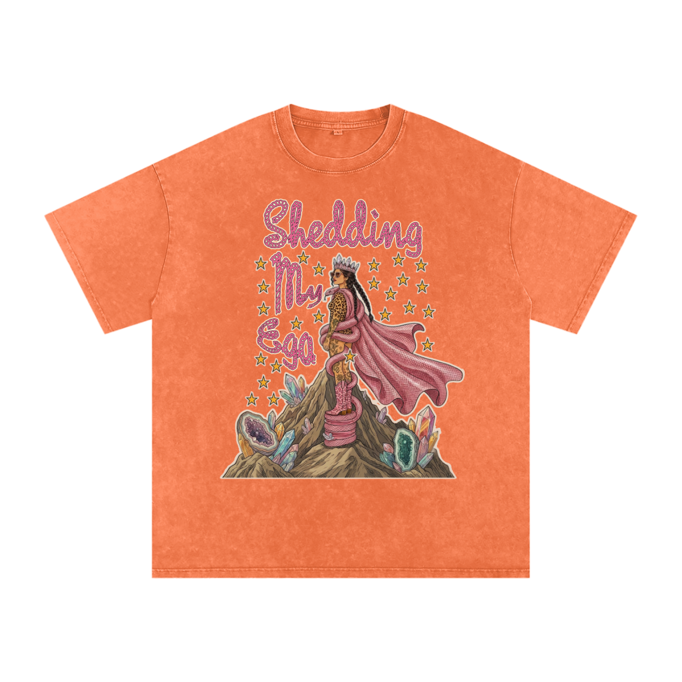 Shedding My Ego // Snow Washed Oversized Cotton T-Shirt