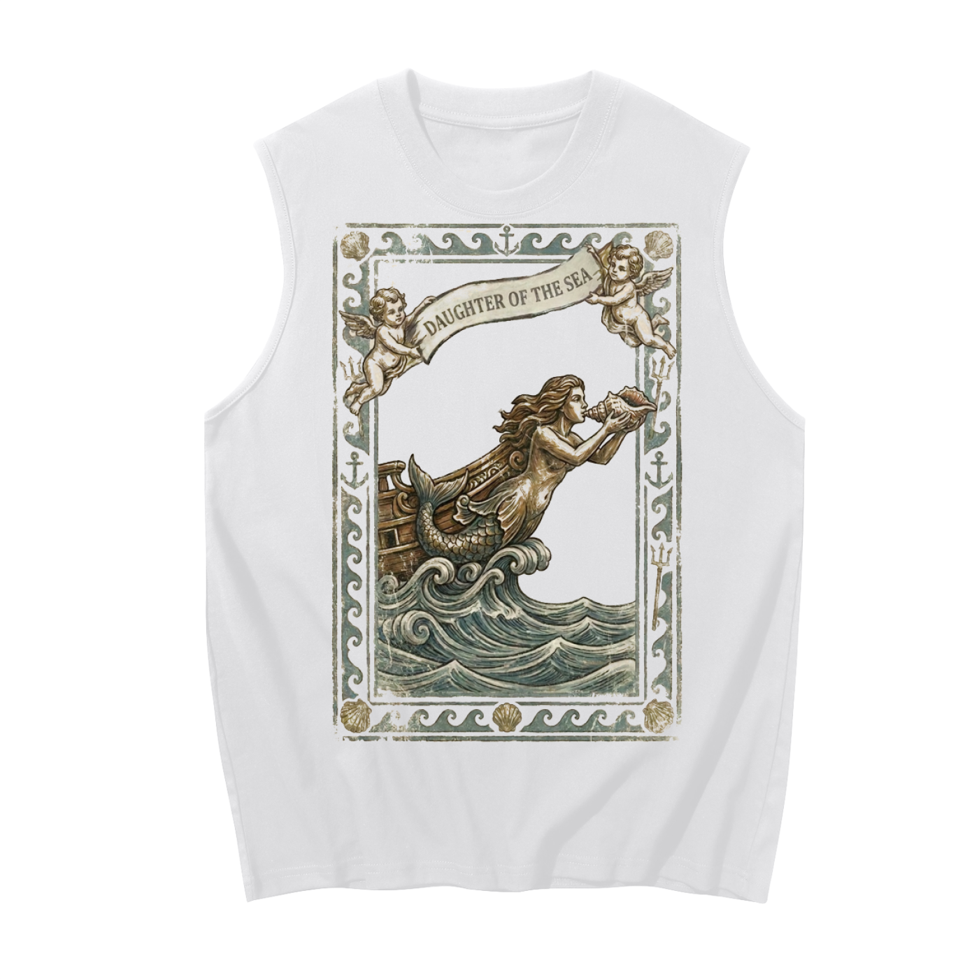 Daughter of the Sea // Unisex Boxy Cotton Tank